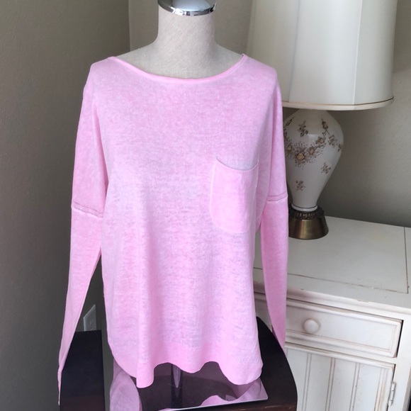 J. Crew Sweaters - JCrew Linen Lightweight Summer Sweater SZ S Pink